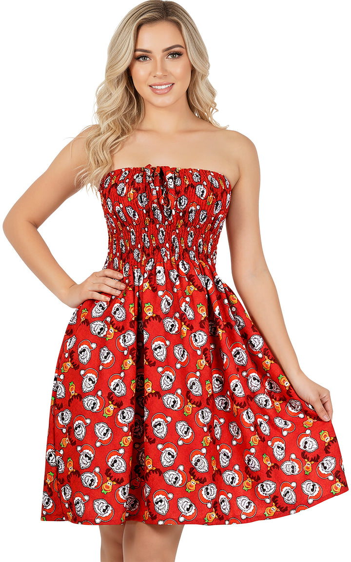LA LEELA Red Short Dress - 920023