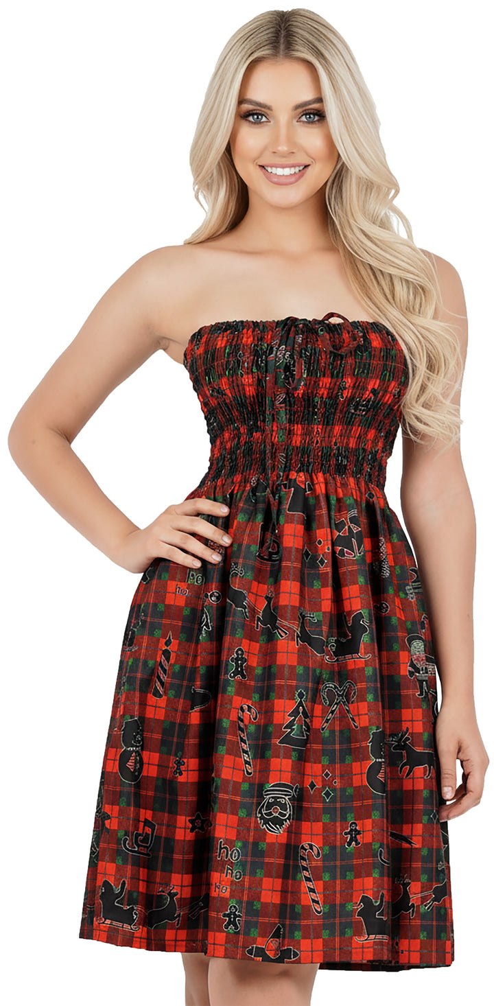 LA LEELA Red Short Dress - 920115