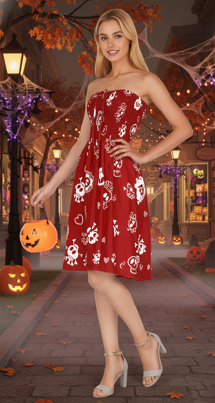 LA LEELA Red Short Dress - 906347