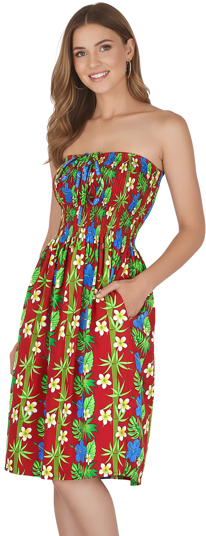 LA LEELA Multi Short Dress - 136996