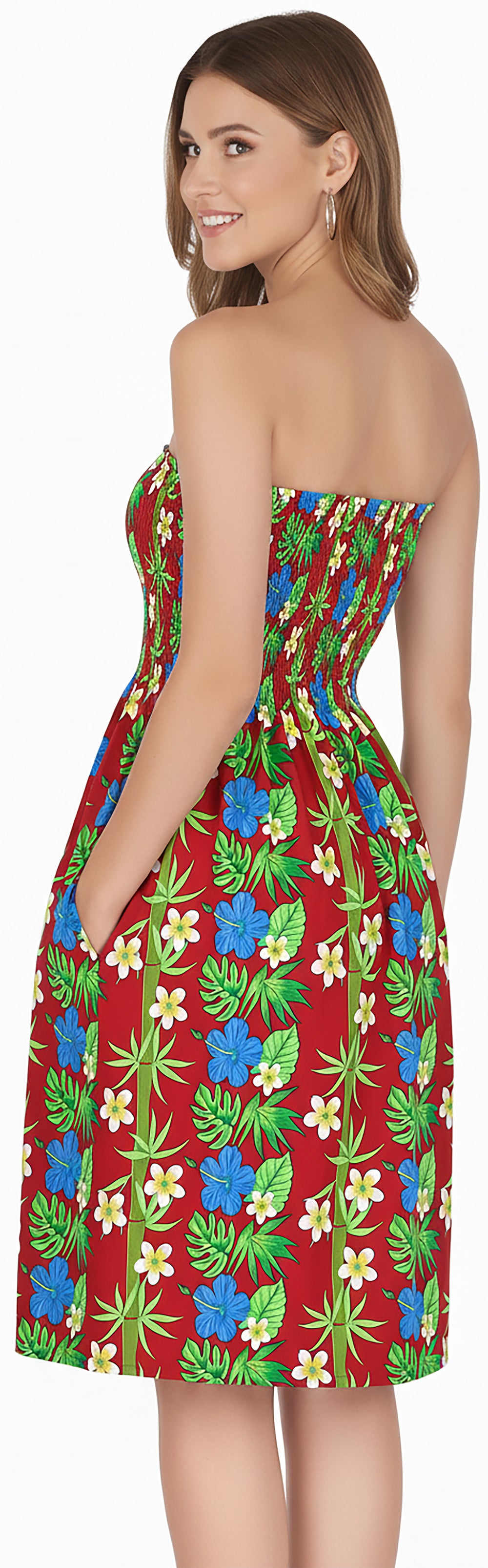 LA LEELA Multi Short Dress - 136996