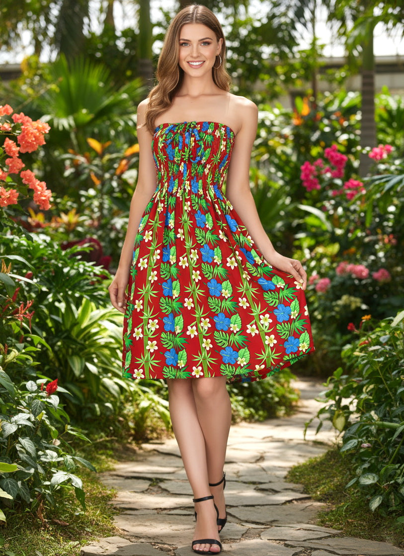 LA LEELA Multi Short Dress - 136996