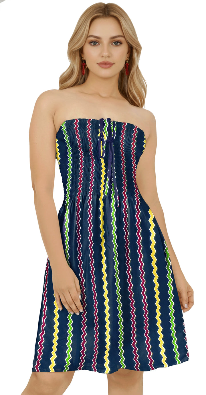 HAPPY BAY Navy Short Dress - 920159