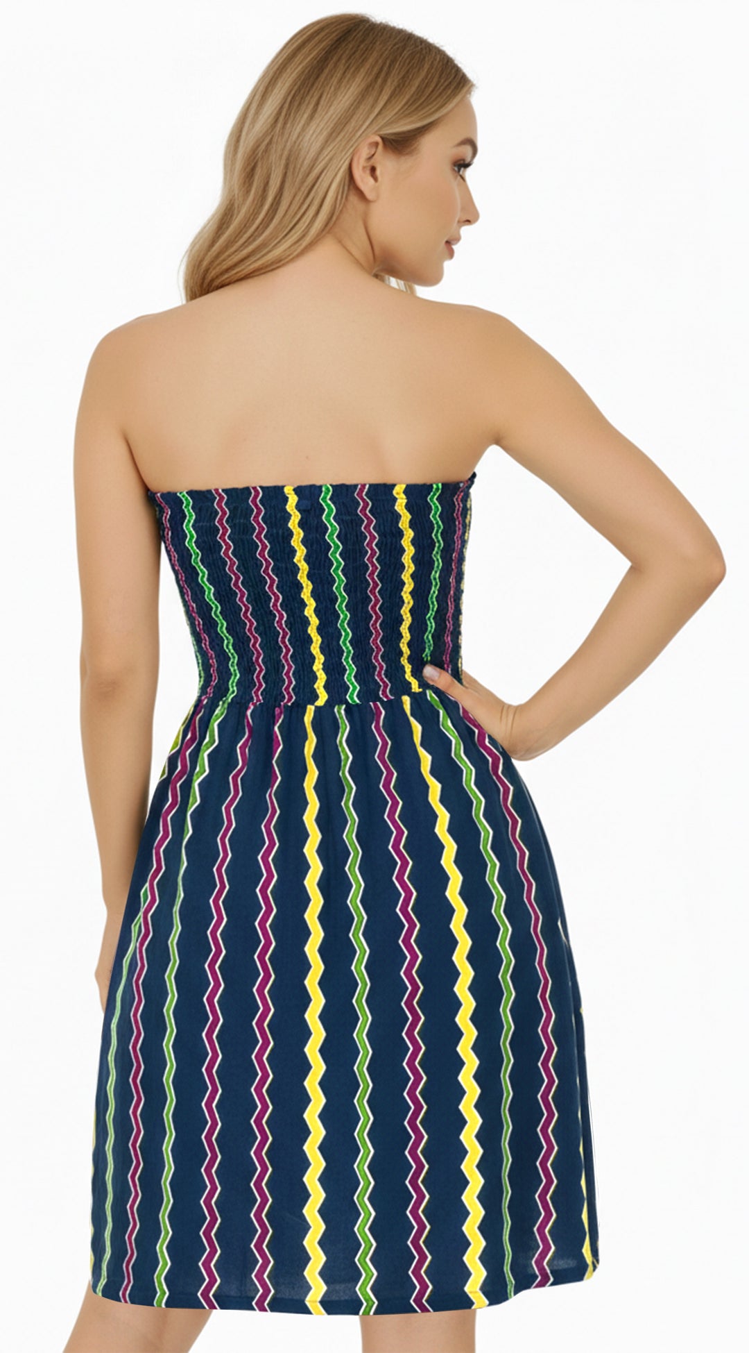 HAPPY BAY Navy Short Dress - 920159