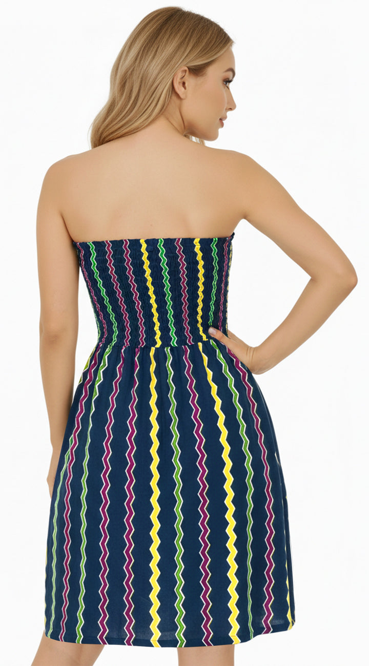 HAPPY BAY Navy Short Dress - 920159