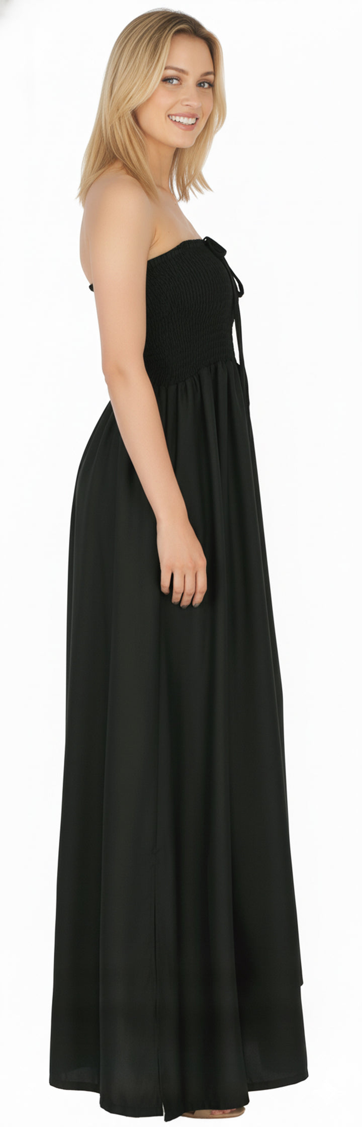 LA LEELA Black Long Dress - 915828