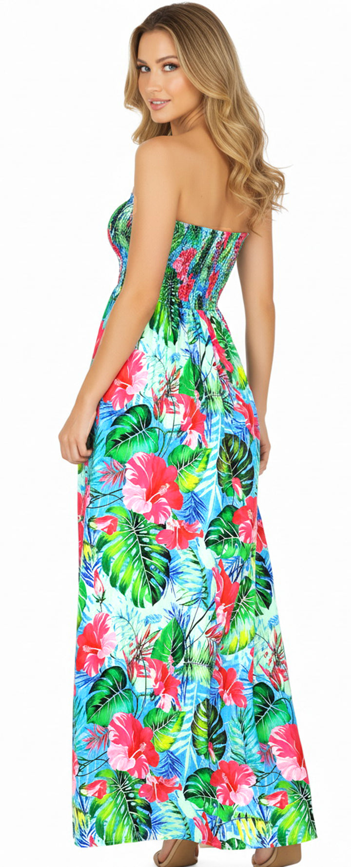 LA LEELA Multi Long Dress - 917336