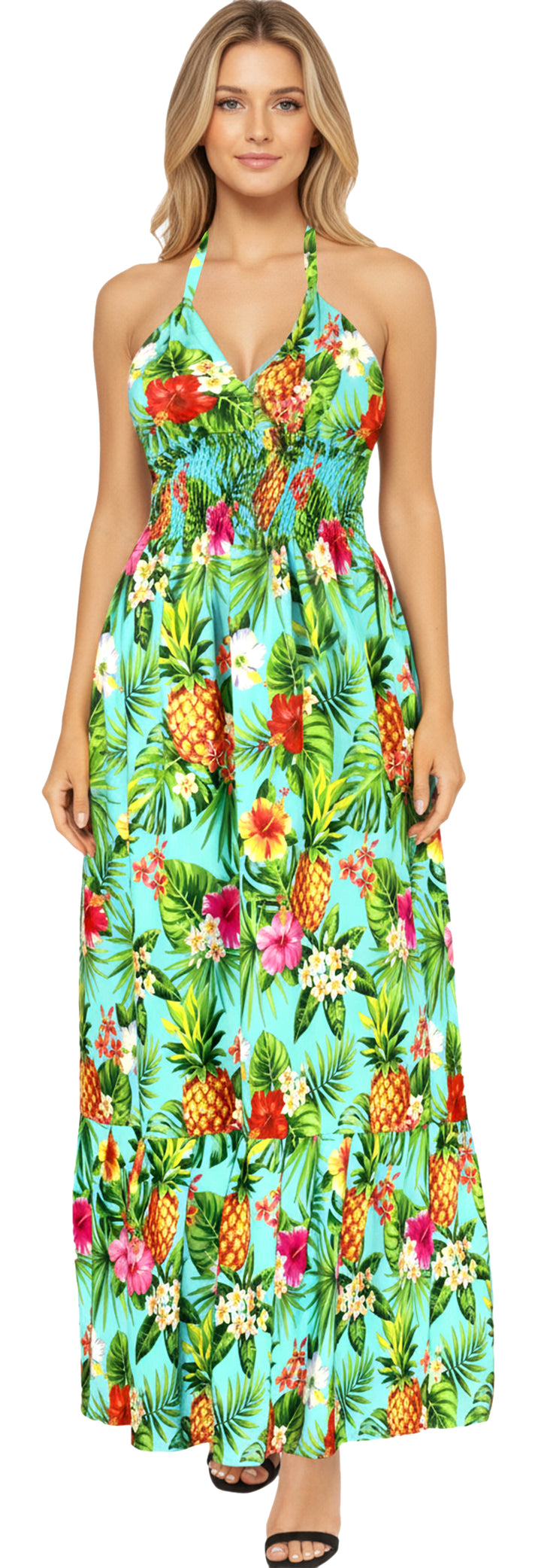 Lets Go Luau party dress for women P01049
