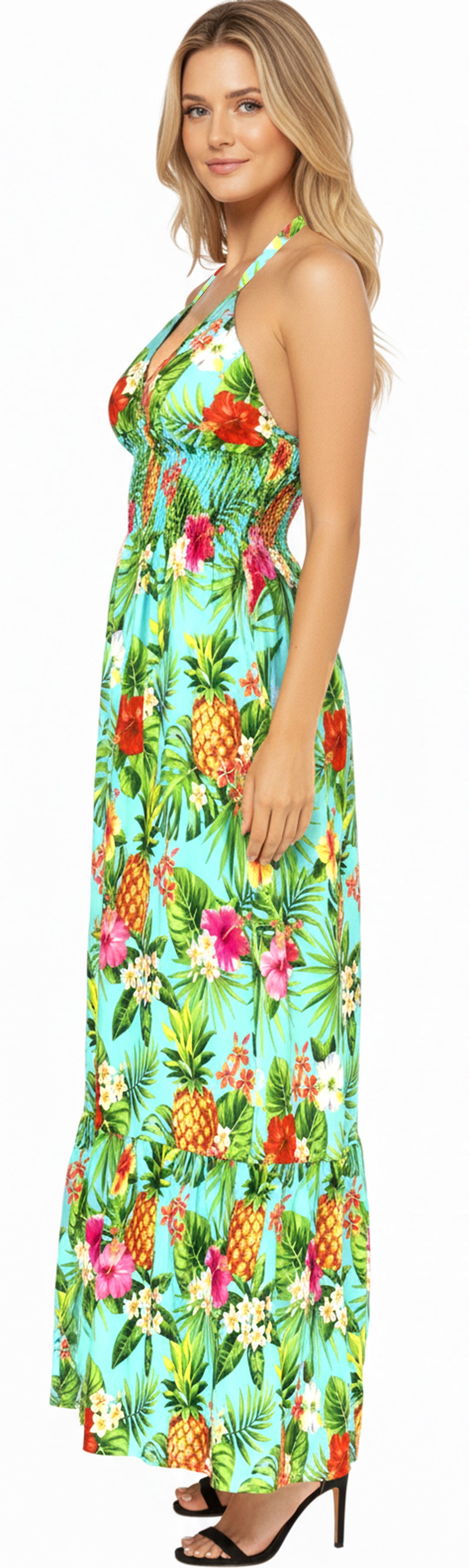 Lets Go Luau party dress for women P01049
