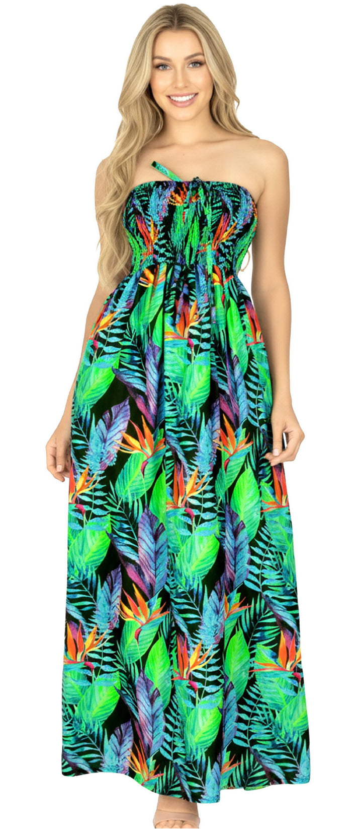 Island Paradise Flower Maxi Dress for women