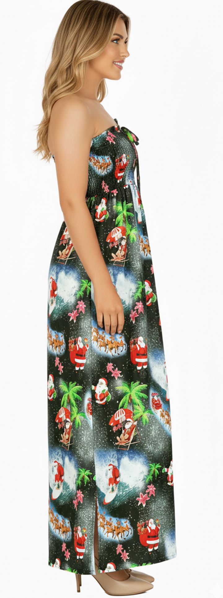 LA LEELA Black Long Dress - 919590