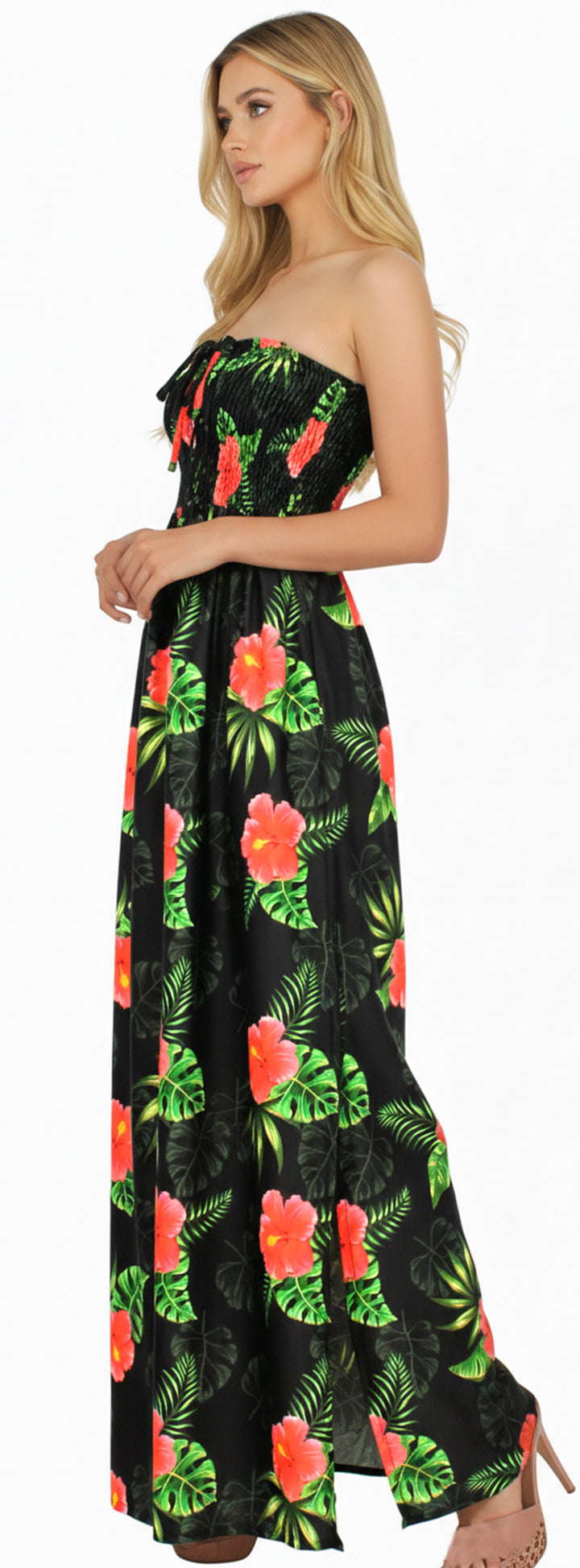 LA LEELA Black Long Dress - 917490