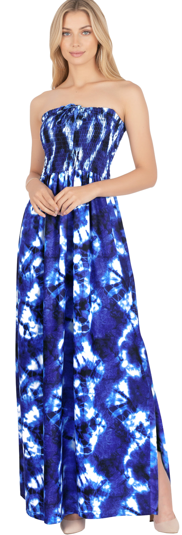 Rosette Tiedye Maxi Dress for women P01072