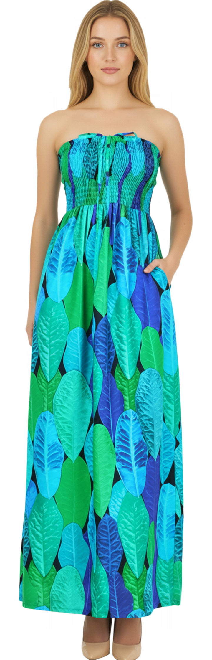 HAPPY BAY Blue Long Dress - 917487