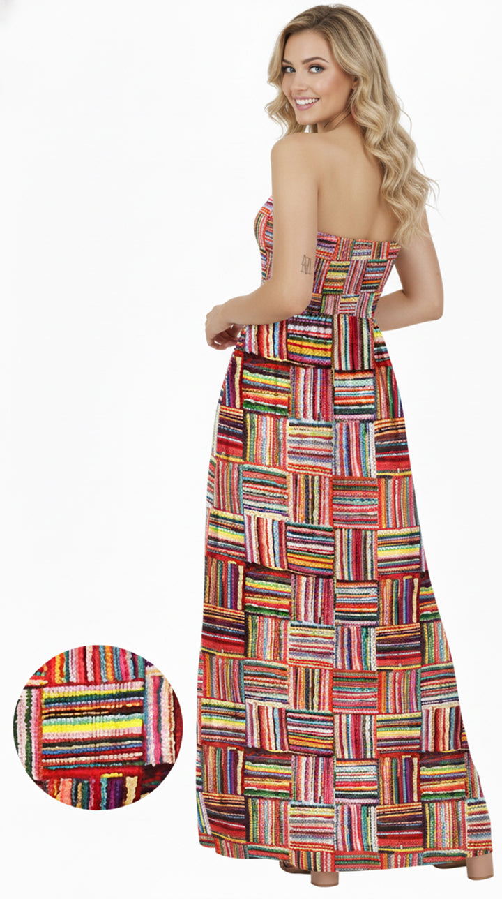 LA LEELA Multi Long Dress - 920033
