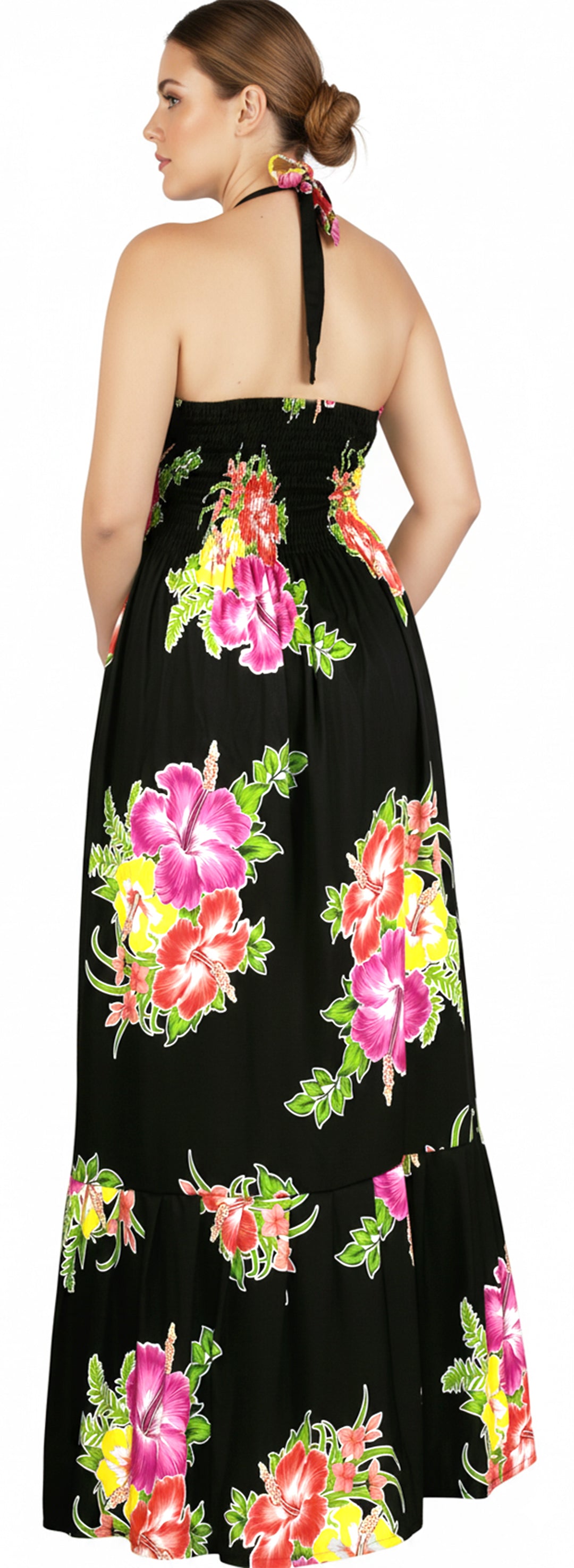 LA LEELA Black Long Dress - 916452