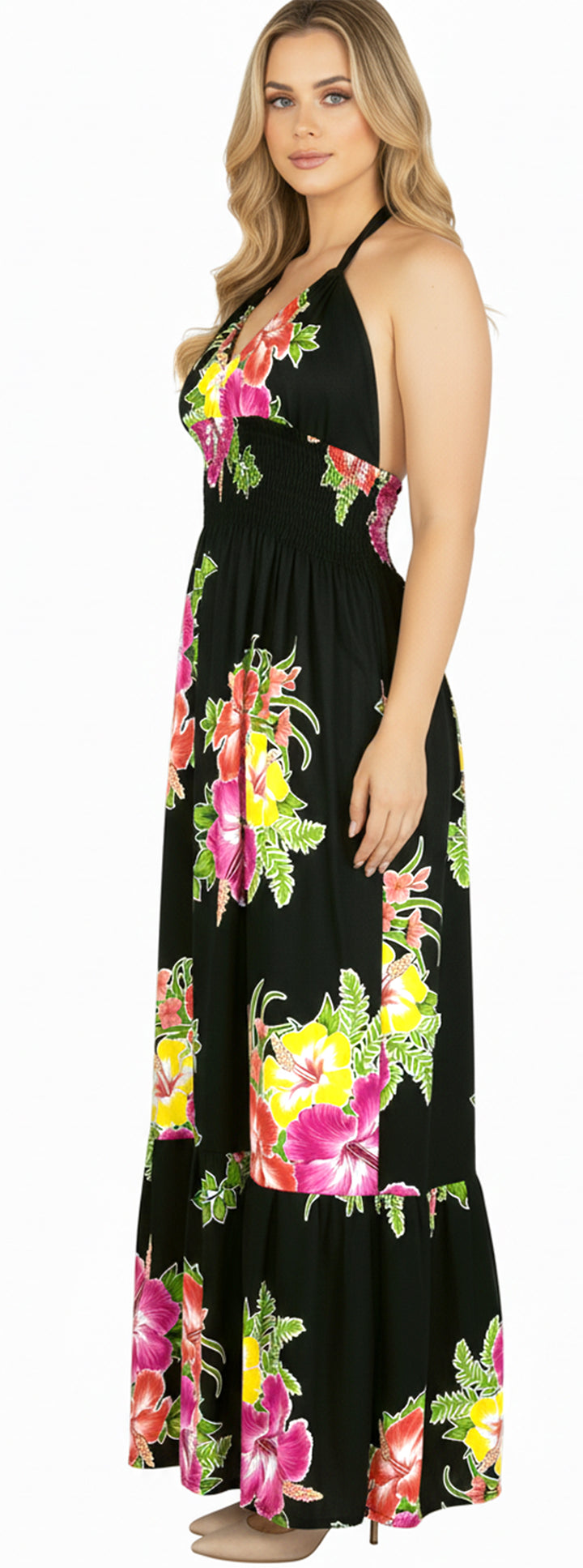 LA LEELA Black Long Dress - 916452