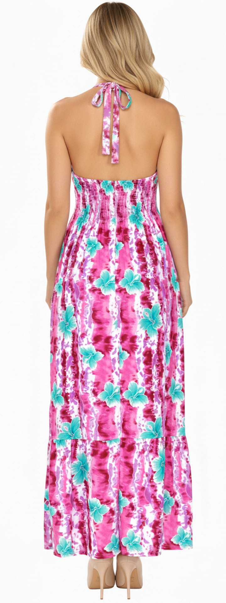 LA LEELA Pink Long Dress - 916412
