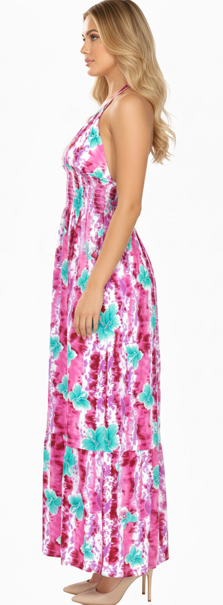 LA LEELA Pink Long Dress - 916412