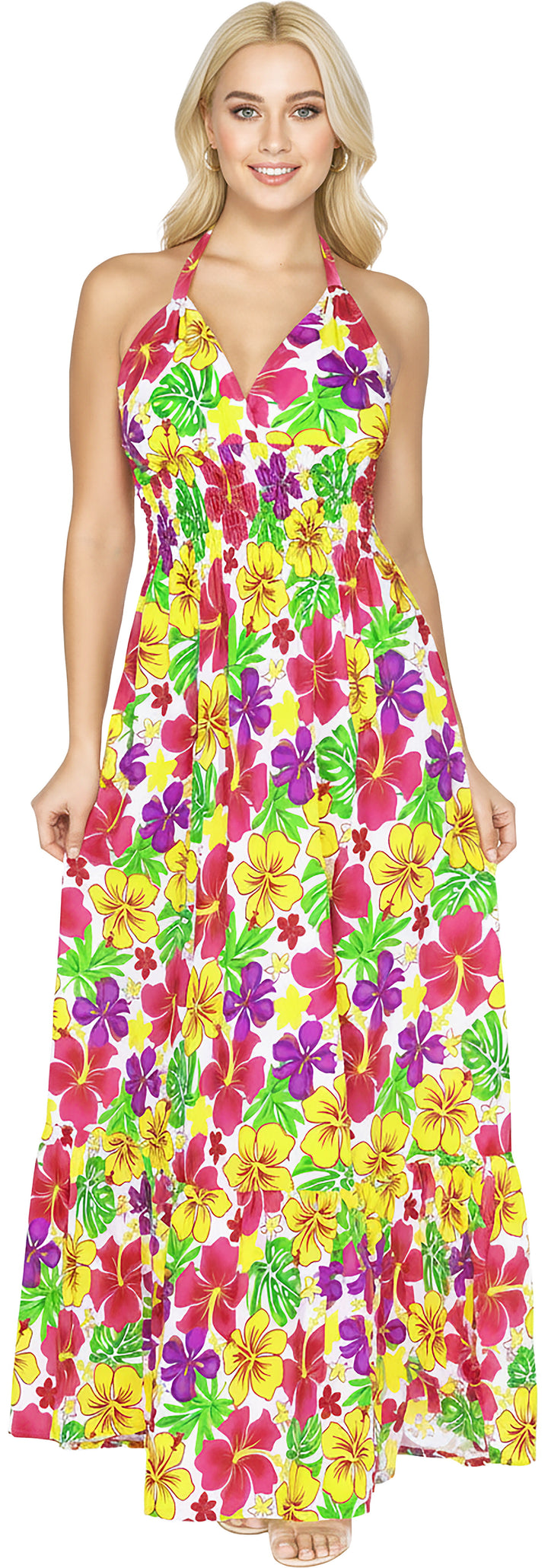 LA LEELA Multi Long Dress - 916433