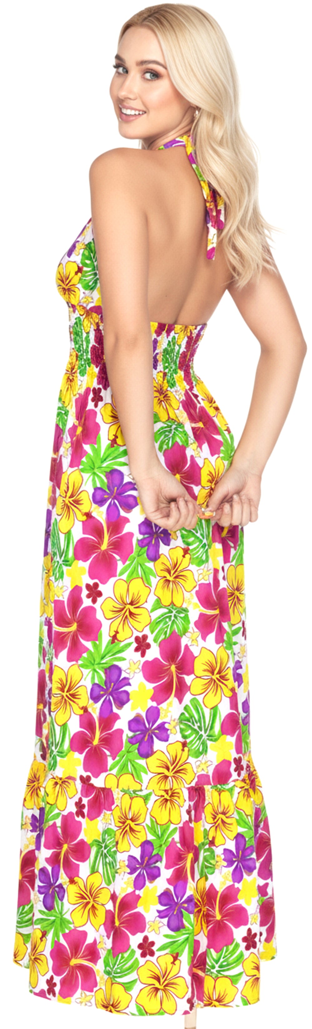 LA LEELA Multi Long Dress - 916433