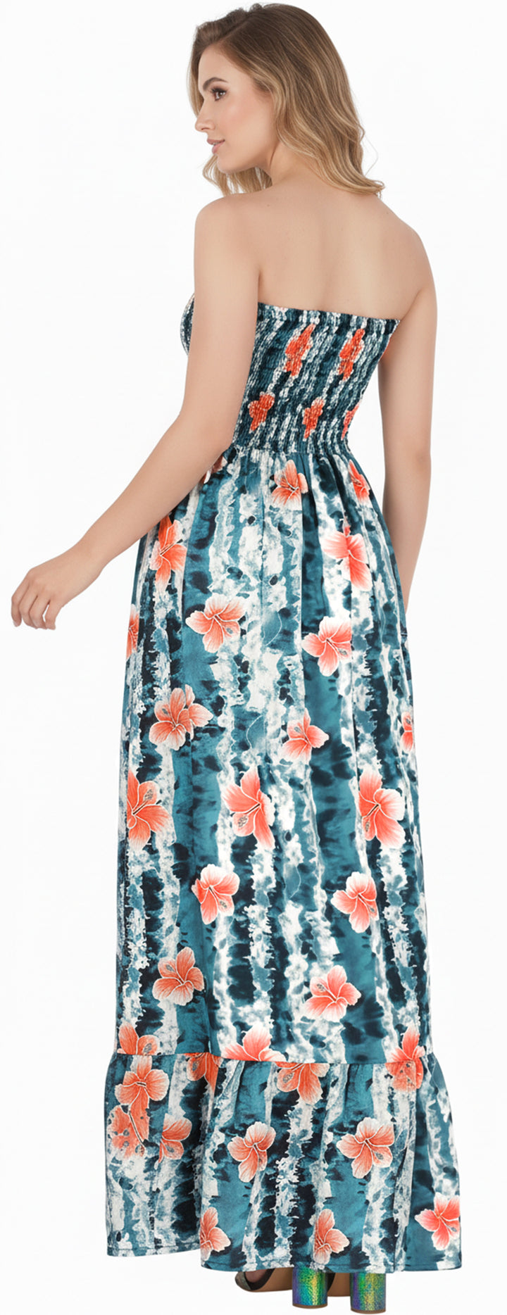 LA LEELA Blue Long Dress - 133858