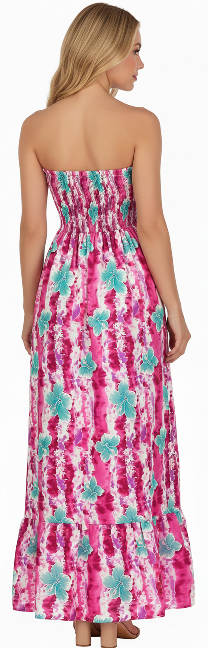 LA LEELA Pink Long Dress - 133859