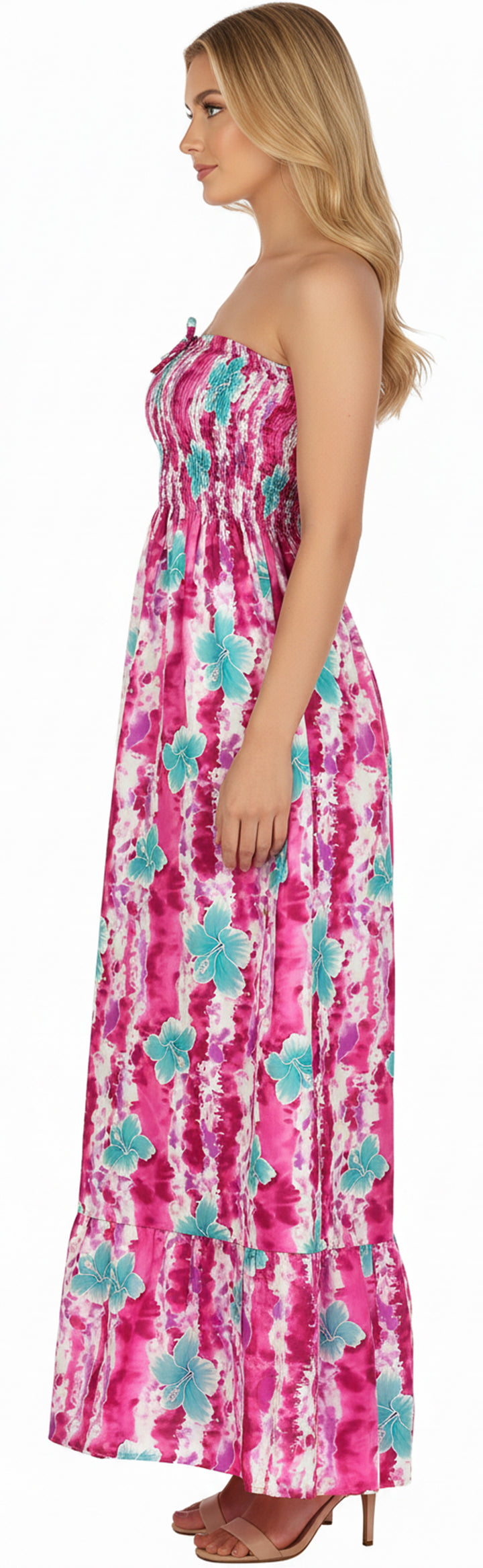LA LEELA Pink Long Dress - 133859