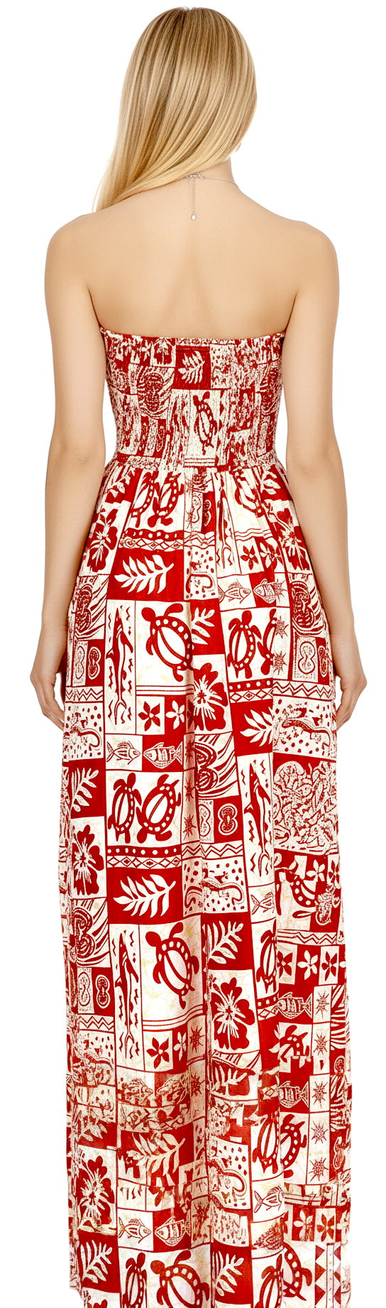LA LEELA Red Long Dress - 136406