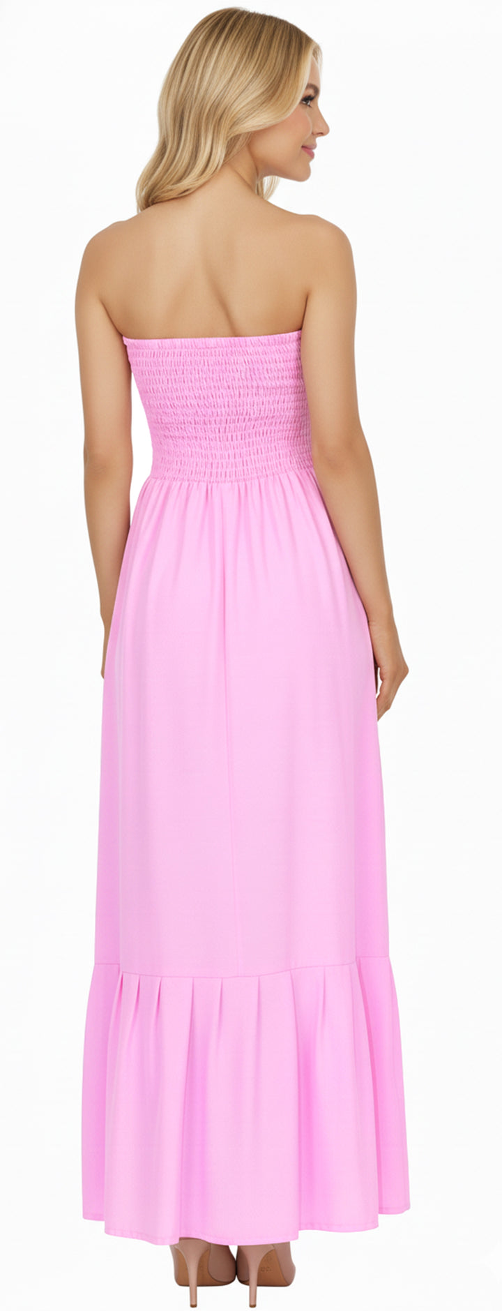 LA LEELA Light Pink Long Dress - 122945