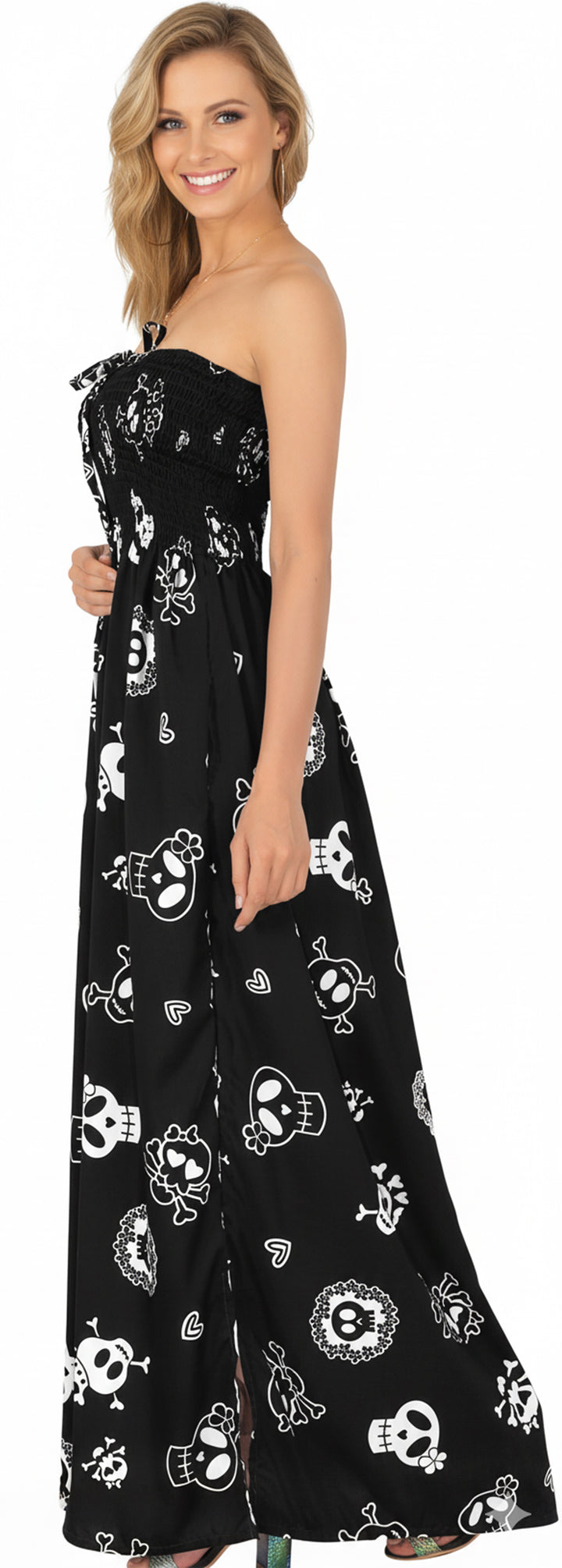LA LEELA Black Long Dress - 906240