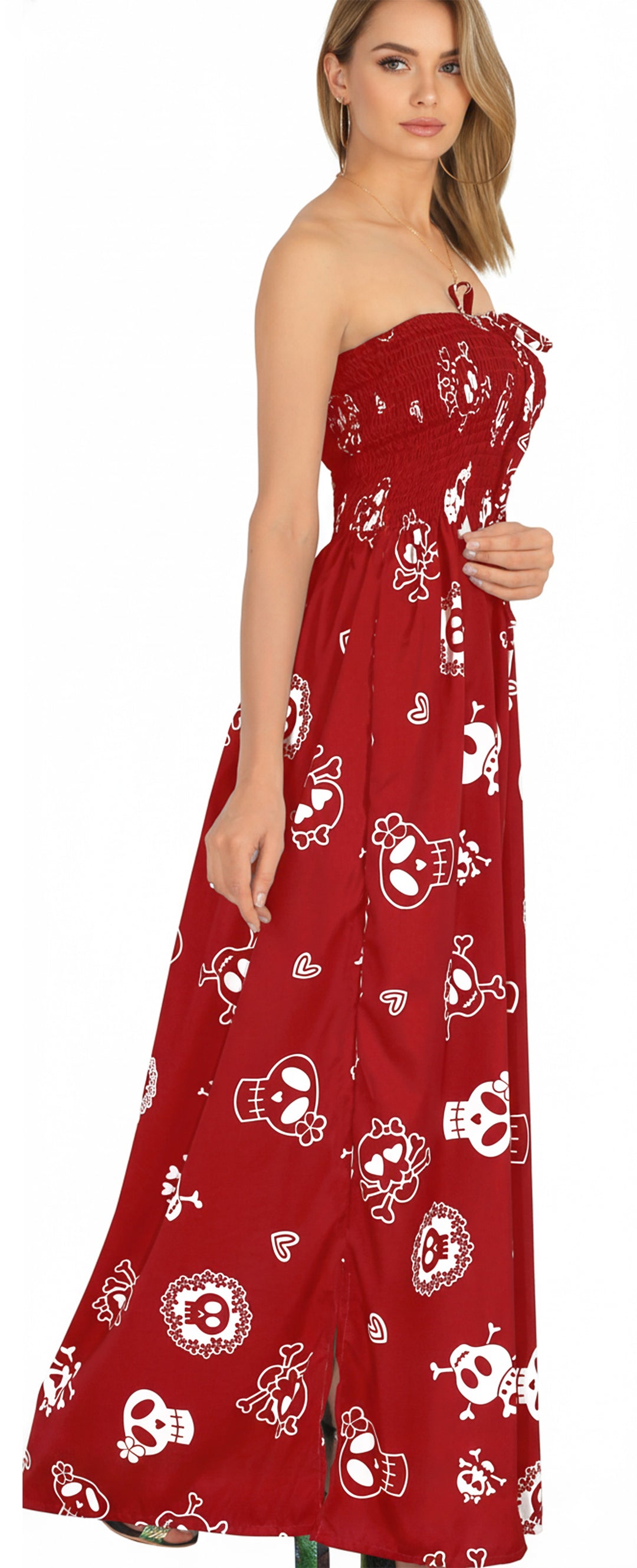 LA LEELA Red Long Dress - 906238