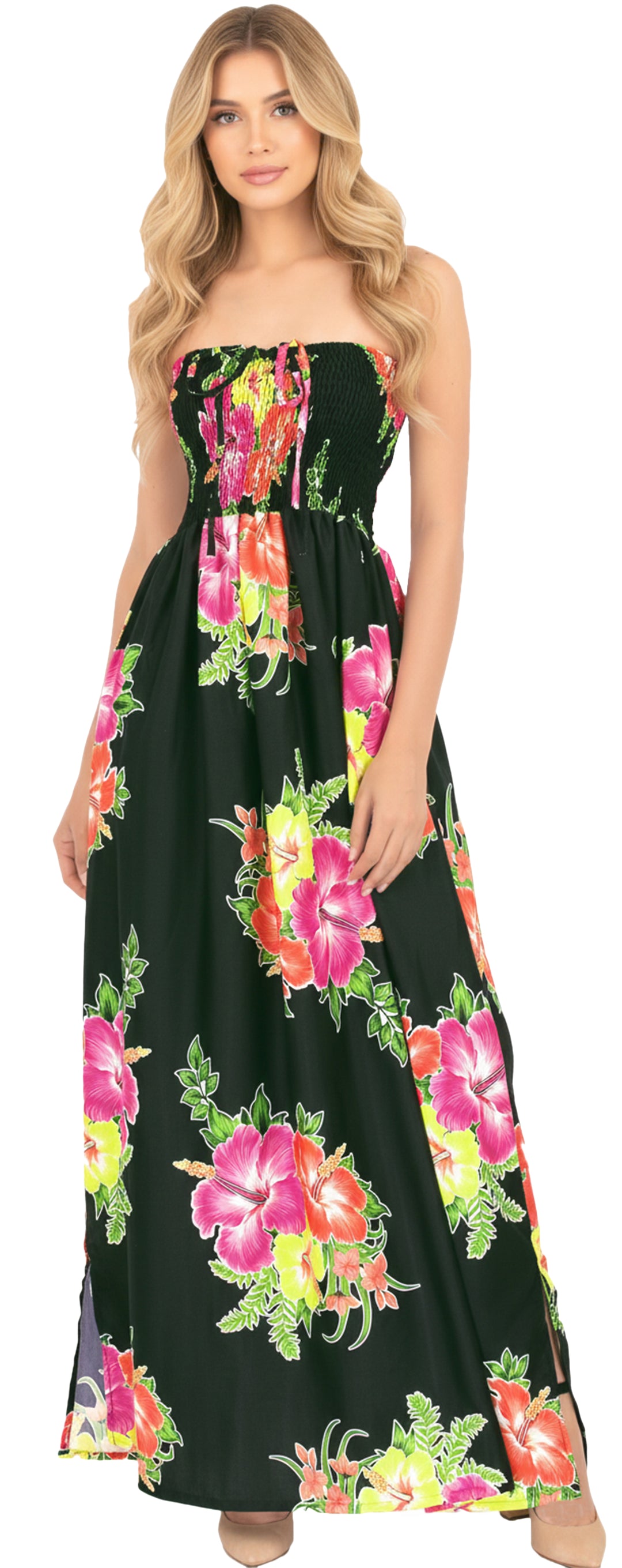 LA LEELA Black Long Dress - 136400