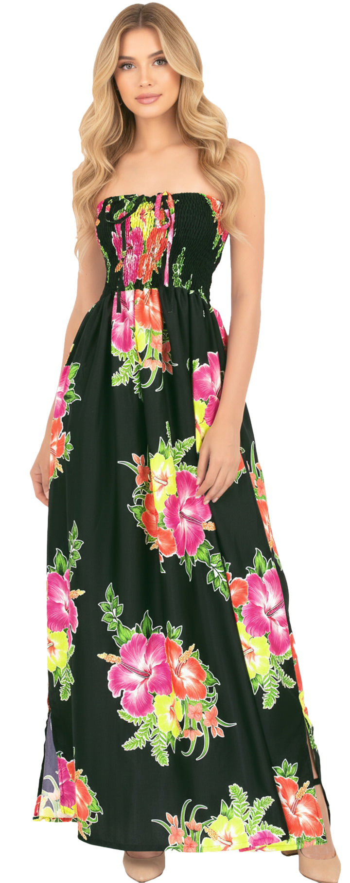 LA LEELA Black Long Dress - 136400