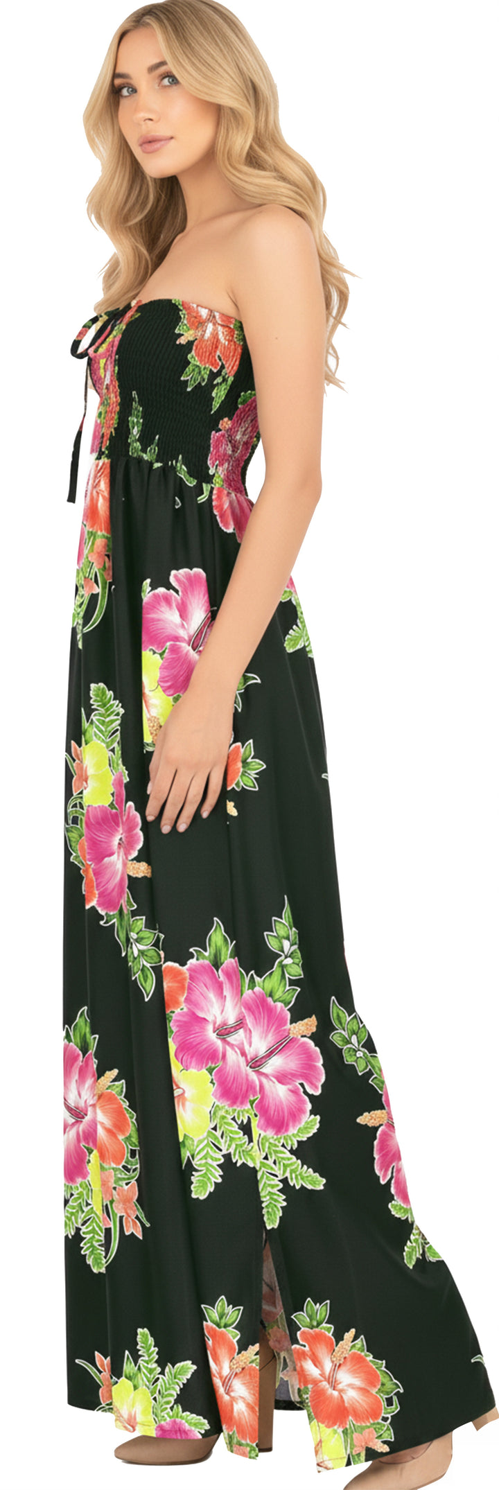 LA LEELA Black Long Dress - 136400