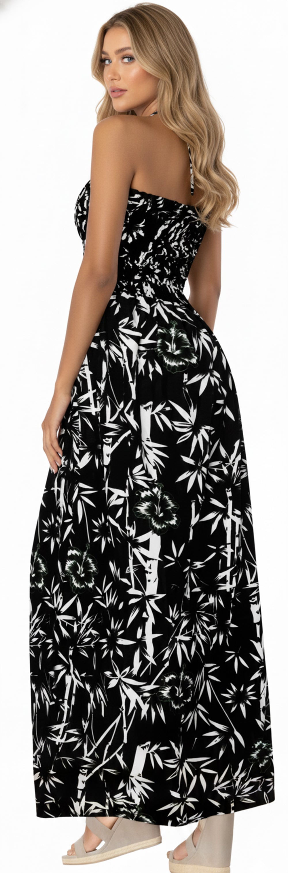 LA LEELA Black Long Dress - 129782