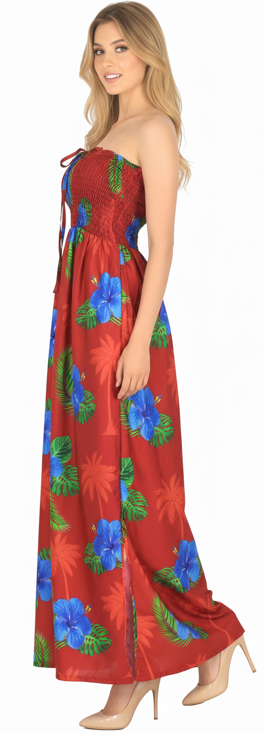 LA LEELA Red Long Dress - 132278