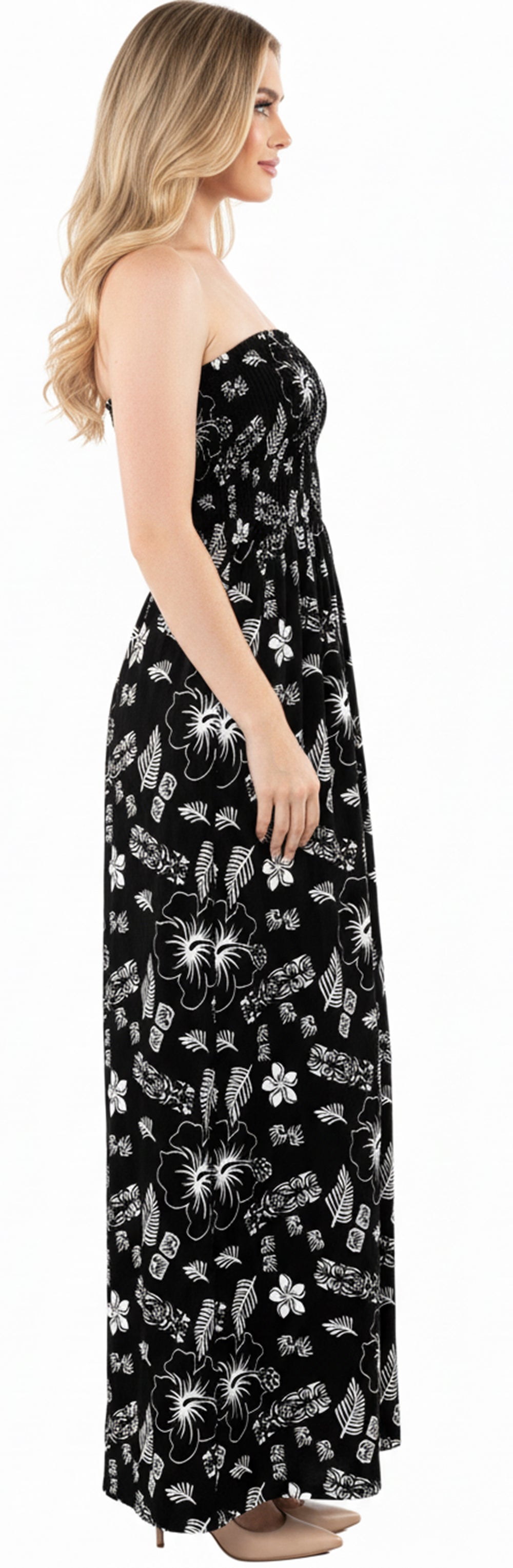 LA LEELA Black Long Dress - 136380