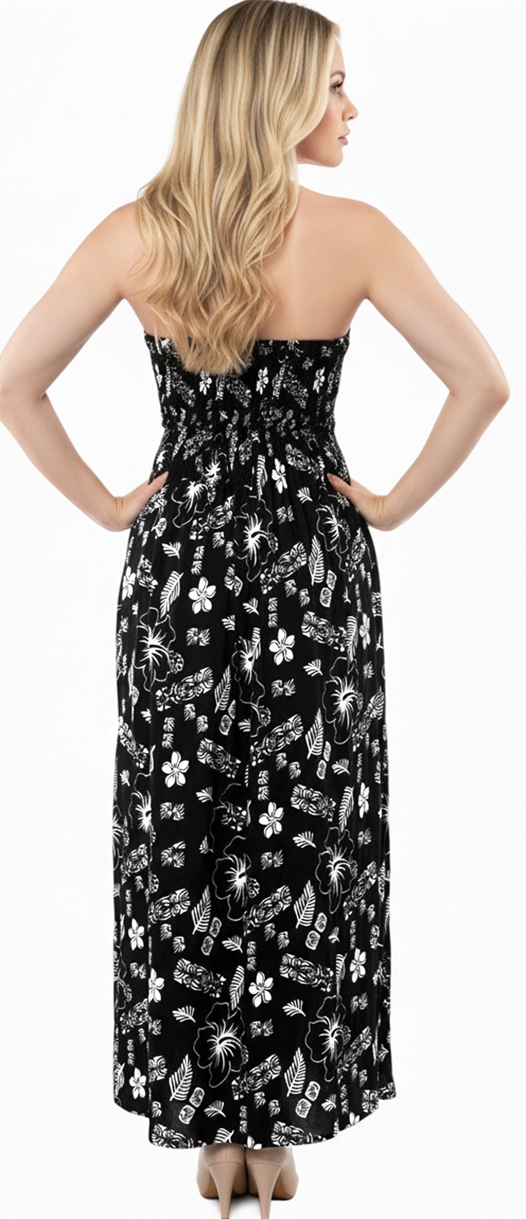 LA LEELA Black Long Dress - 136380
