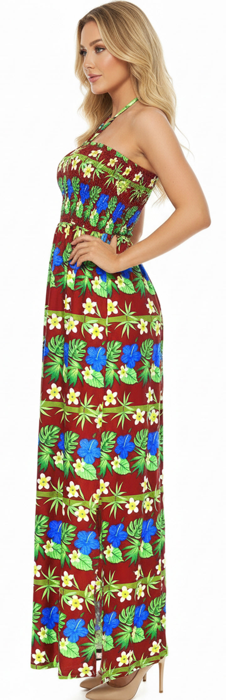 LA LEELA Multi Long Dress - 136993