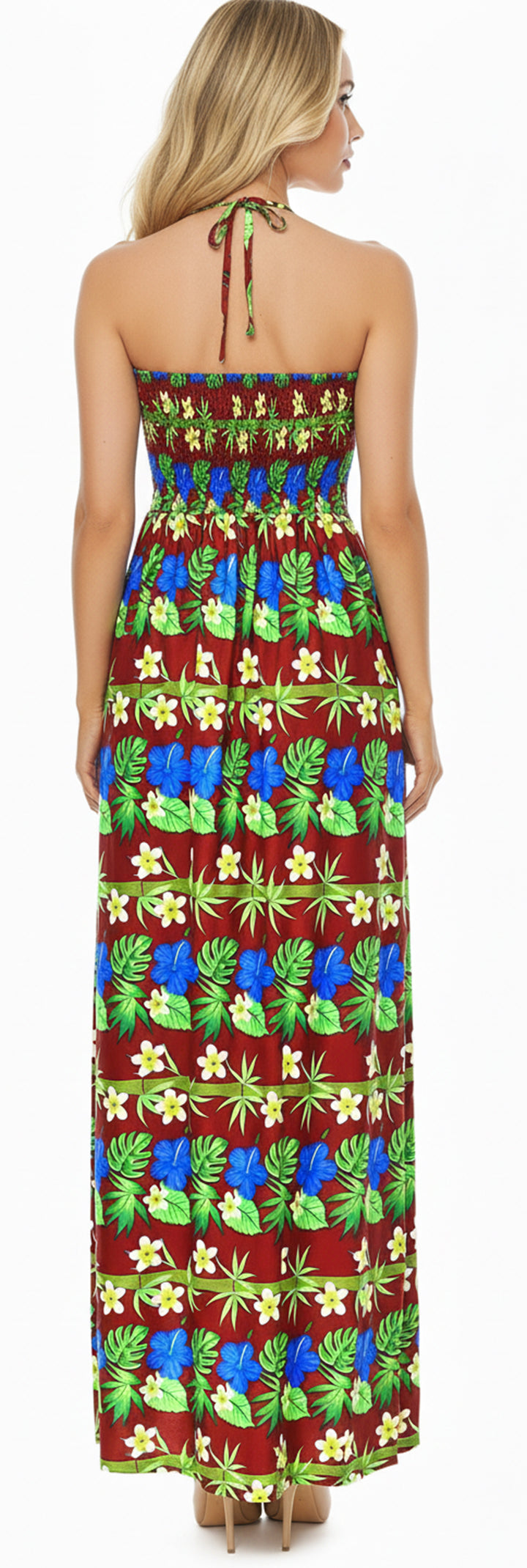 LA LEELA Multi Long Dress - 136993