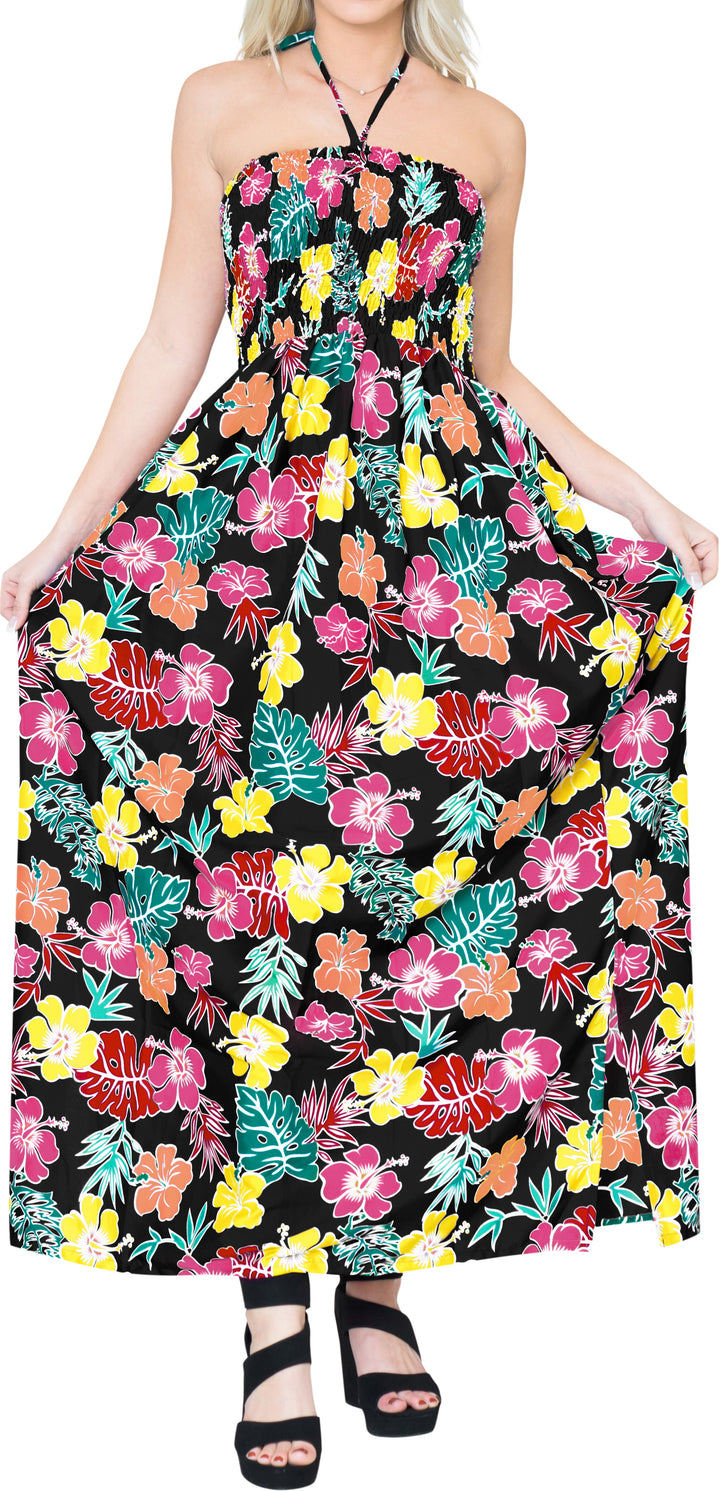 LA LEELA Multi Long Dress - 909709