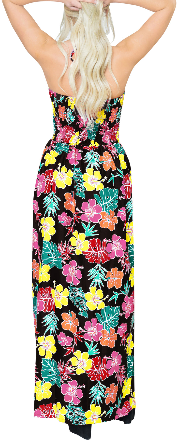 LA LEELA Multi Long Dress - 909709