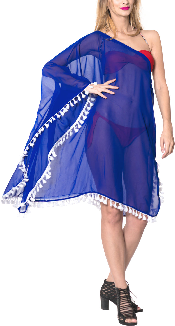 HAPPY BAY Women Loose Swimwear CoverUp Mary Blue P02186