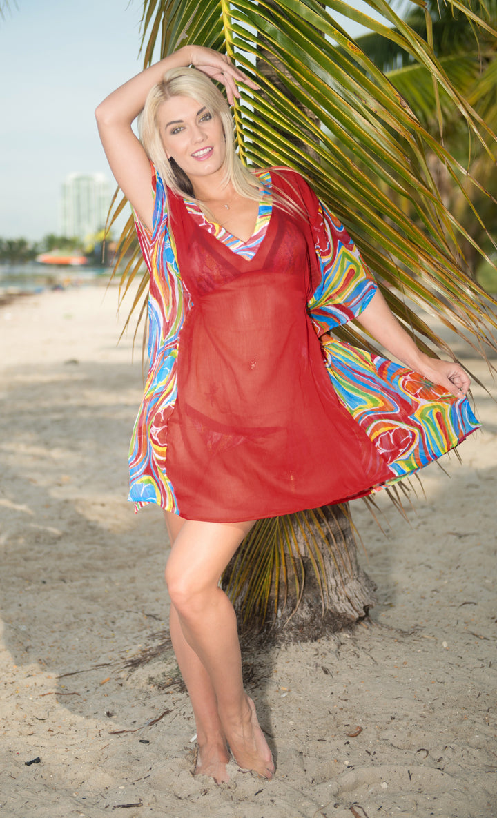 Ladies Chiffon Beach Swimsuit Cover up P02281