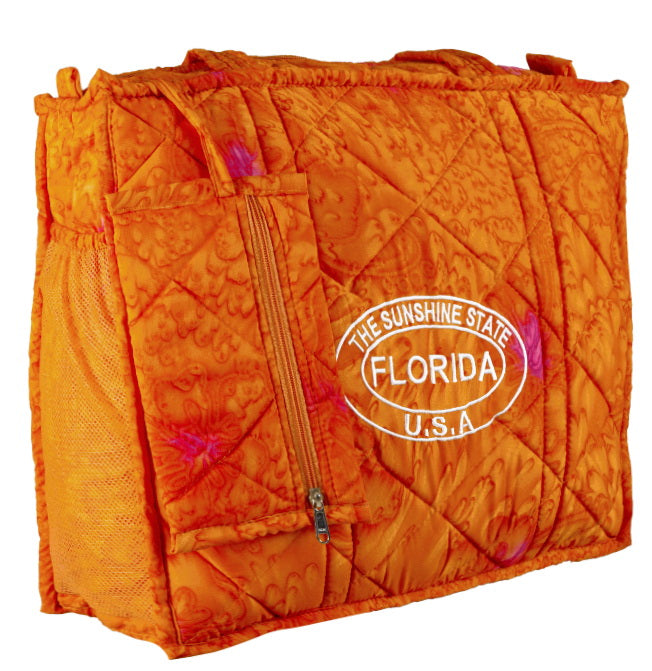 Beach Pool Tote Bag + Purse + Beach Wrap Orange P04702