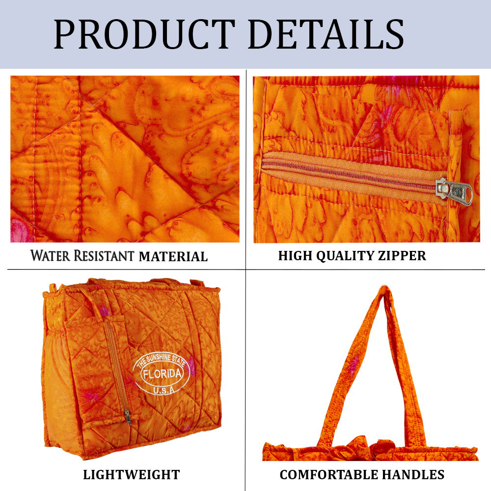 Beach Pool Tote Bag + Purse + Beach Wrap Orange P04702