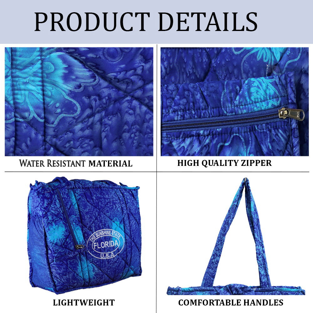 Beach Pool Tote Bag + Purse + Beach Wrap Dark Blue P04703