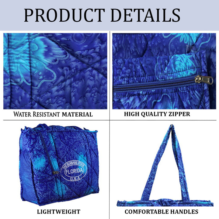 Beach Pool Tote Bag + Purse + Beach Wrap Dark Blue P04703