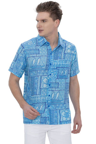 Men's Rayon Blend Shirt “ white (P07600)